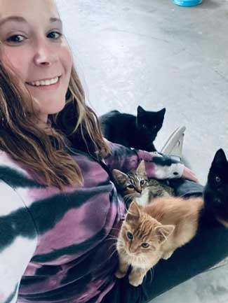Little Cat Rescue of Illinois Founder Mallory Wolff